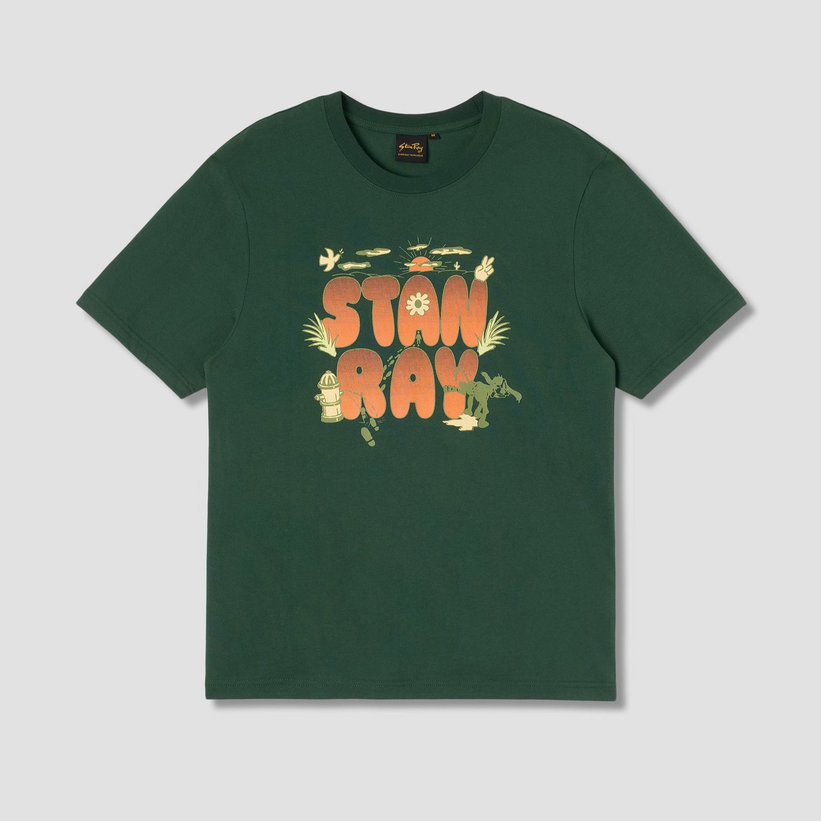 Stan Ray Double Bubble T-Shirt - Racing Green