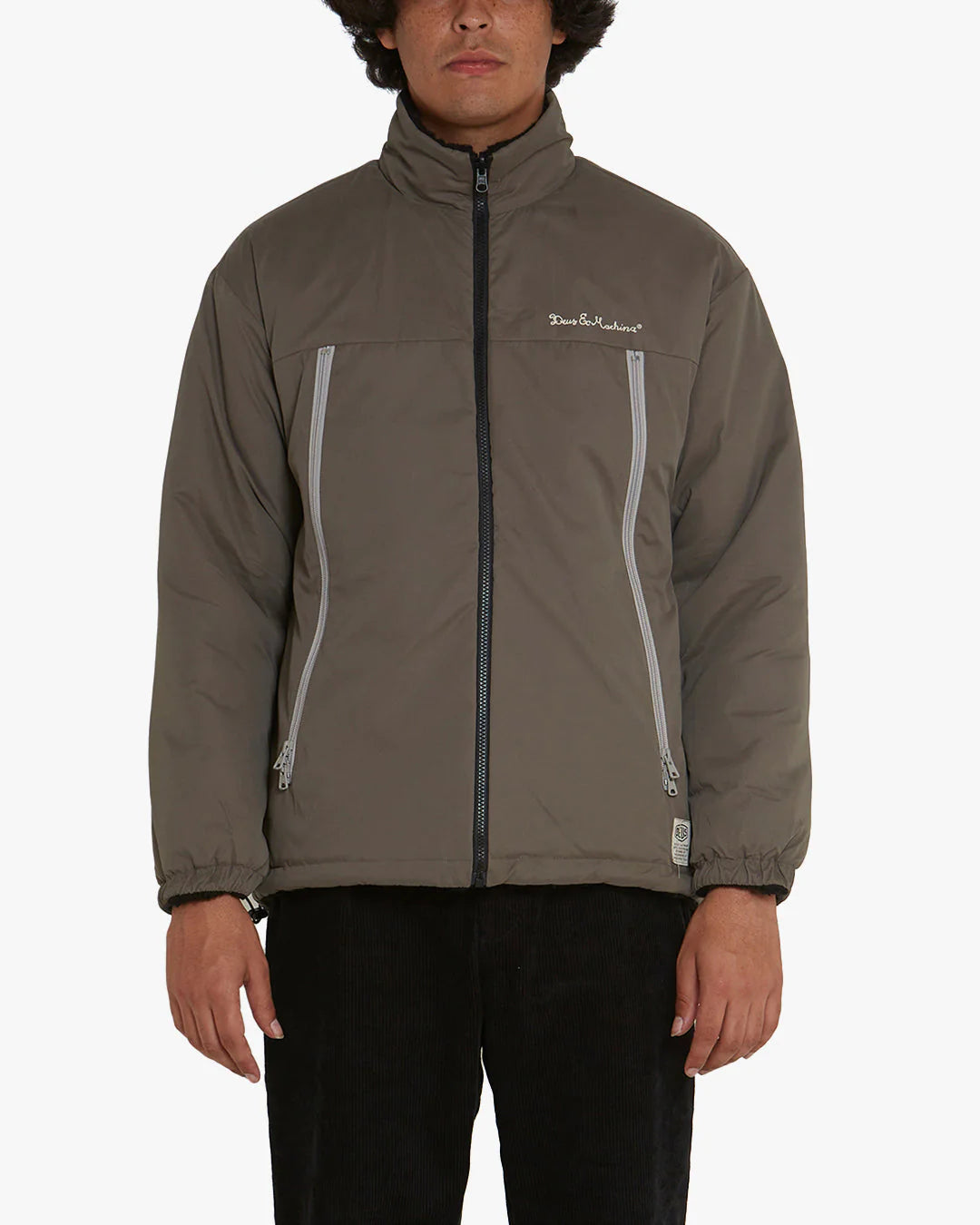 Deus Barrens Jacket - Black / Dusty Olive