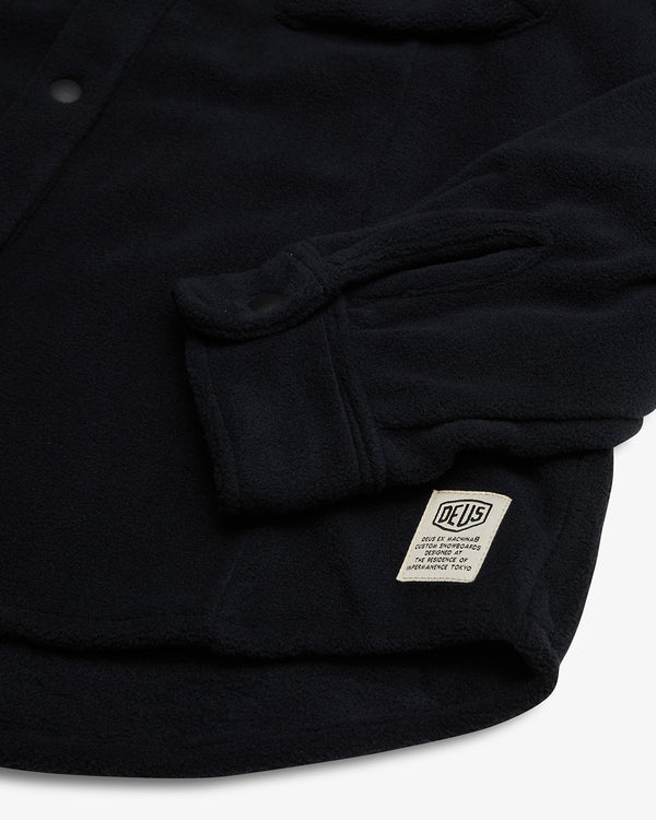 Deus Highlands Fleece Shirt - Black