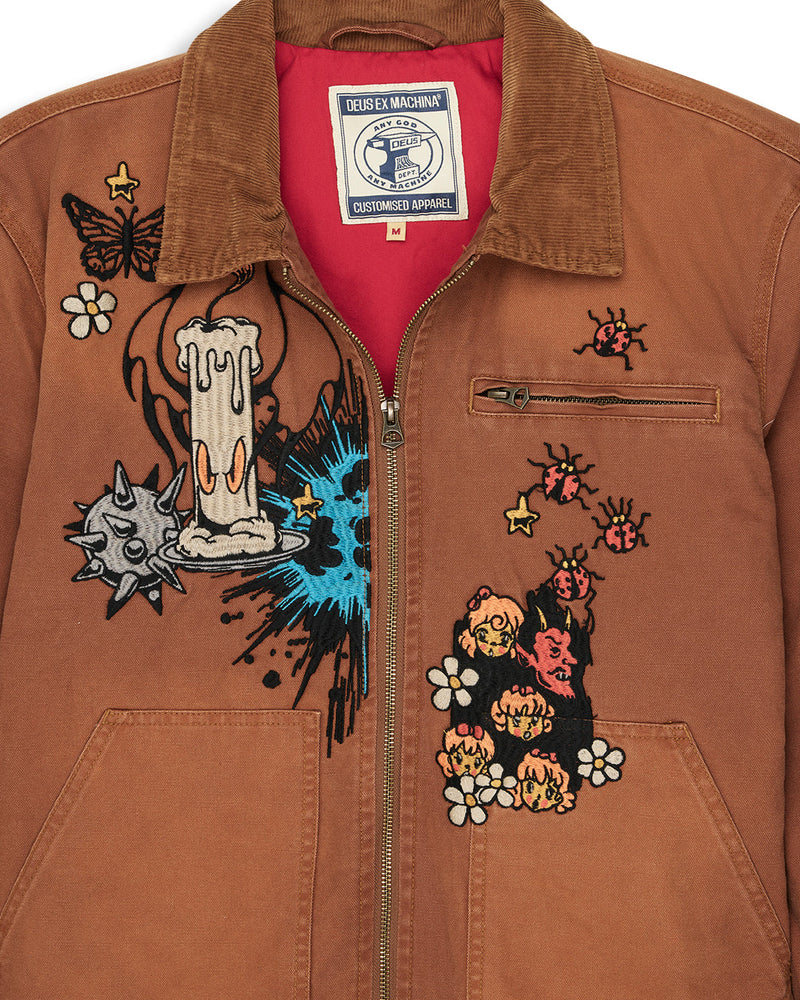 Deus Collective Improv Jacket - Caramel Cafe