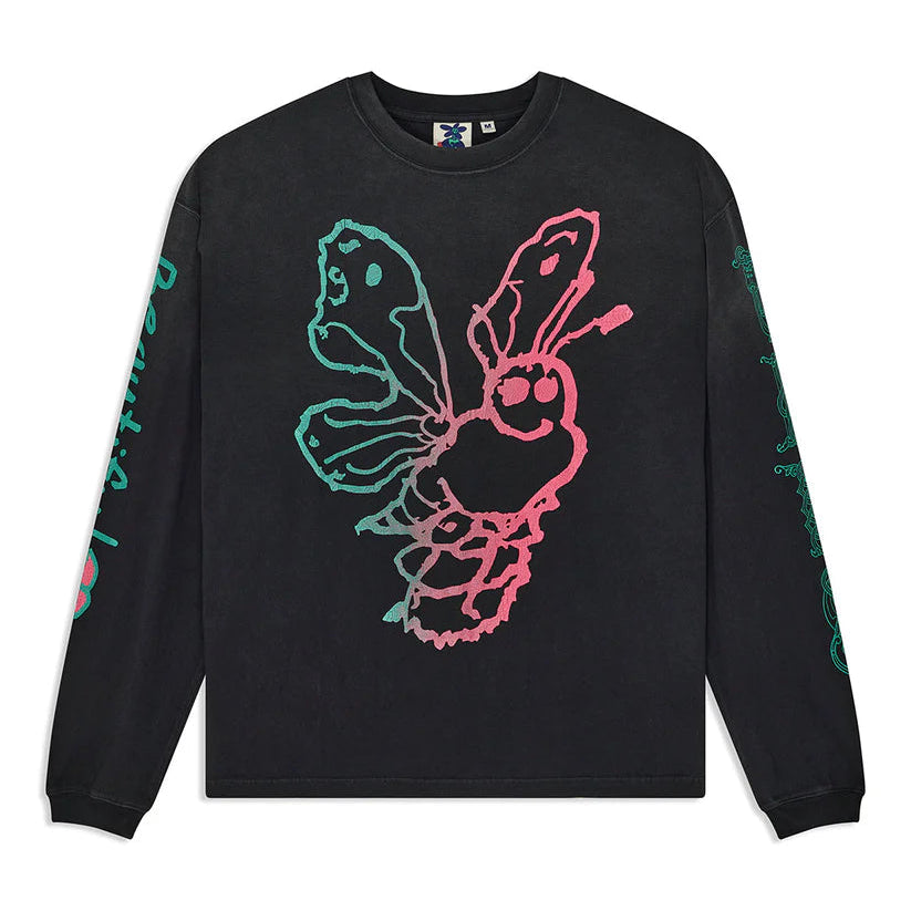 Deus Danzig Queen LS T-Shirt - Anthracite