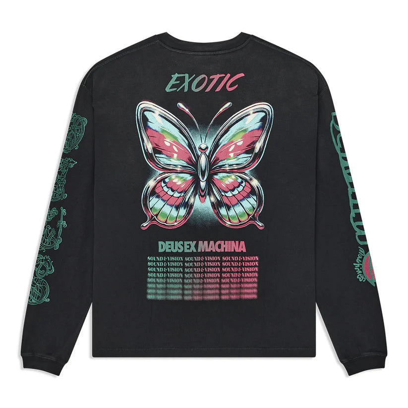 Deus Danzig Queen LS T-Shirt - Anthracite