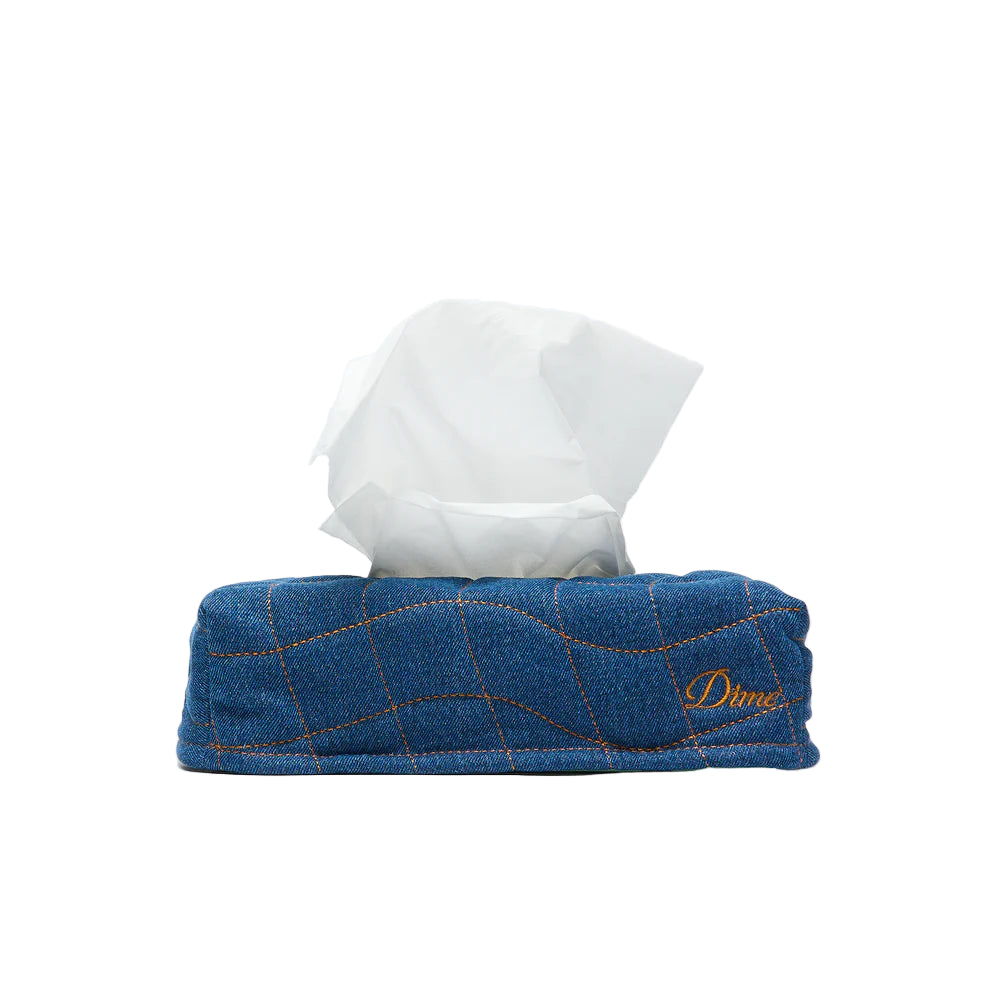 Dime Tissue Box Cover - Indigo