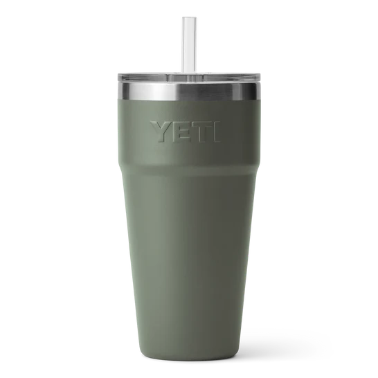 Yeti Rambler 26oz Straw Cup - Camp Green