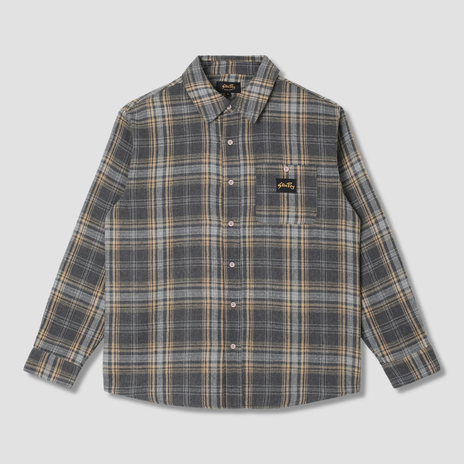 Stan Ray Flannel Shirt - Charcoal Plaid