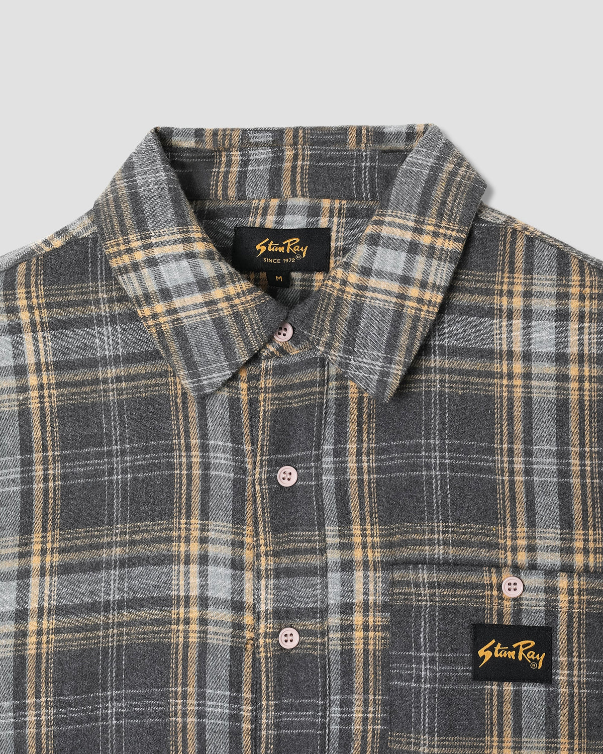 Stan Ray Flannel Shirt - Charcoal Plaid