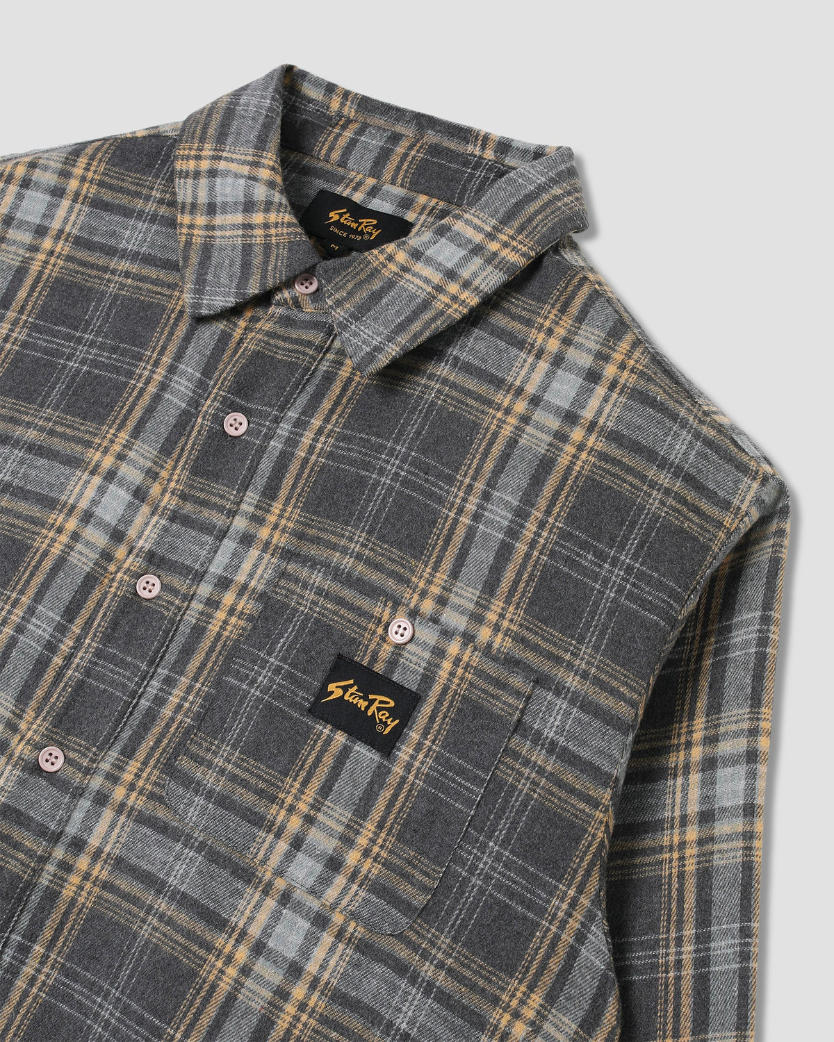 Stan Ray Flannel Shirt - Charcoal Plaid