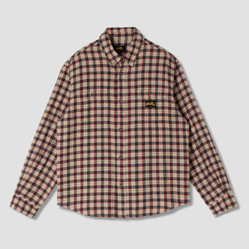 Stan Ray Flannel Shirt - Easy Natural Plaid
