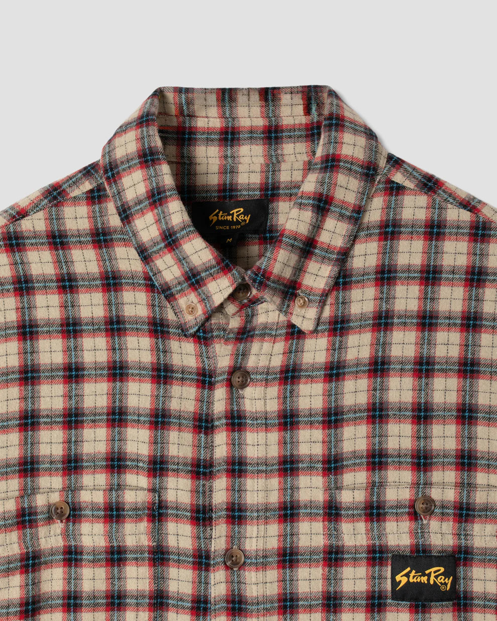 Stan Ray Flannel Shirt - Easy Natural Plaid