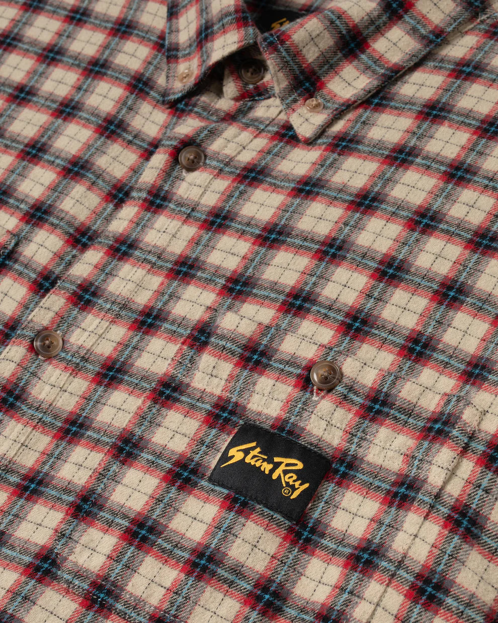 Stan Ray Flannel Shirt - Easy Natural Plaid