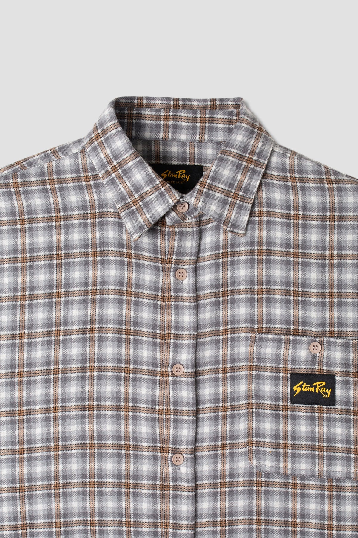 Stan Ray Flannel Shirt - Grey Plaid