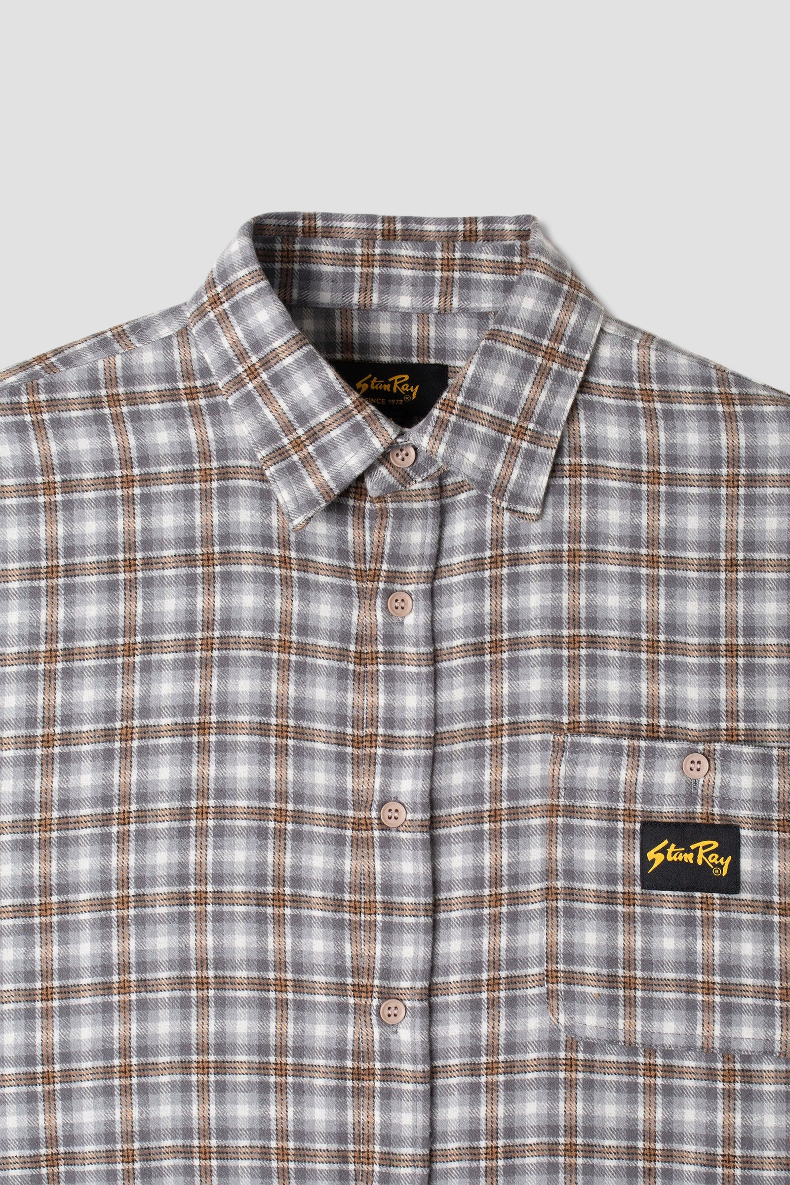 Stan Ray Flannel Shirt - Grey Plaid