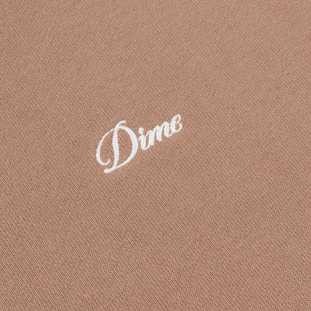 Dime Cursive Crewneck - Hazelnut