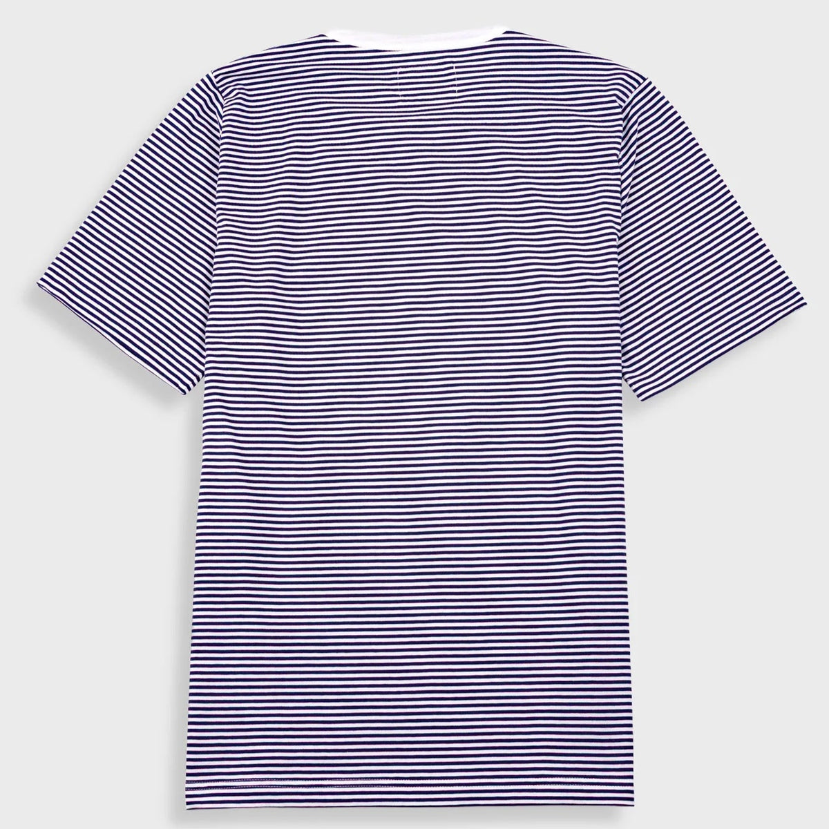 Folk 1X1 Stripe T-Shirt - Bright Navy / Ecru