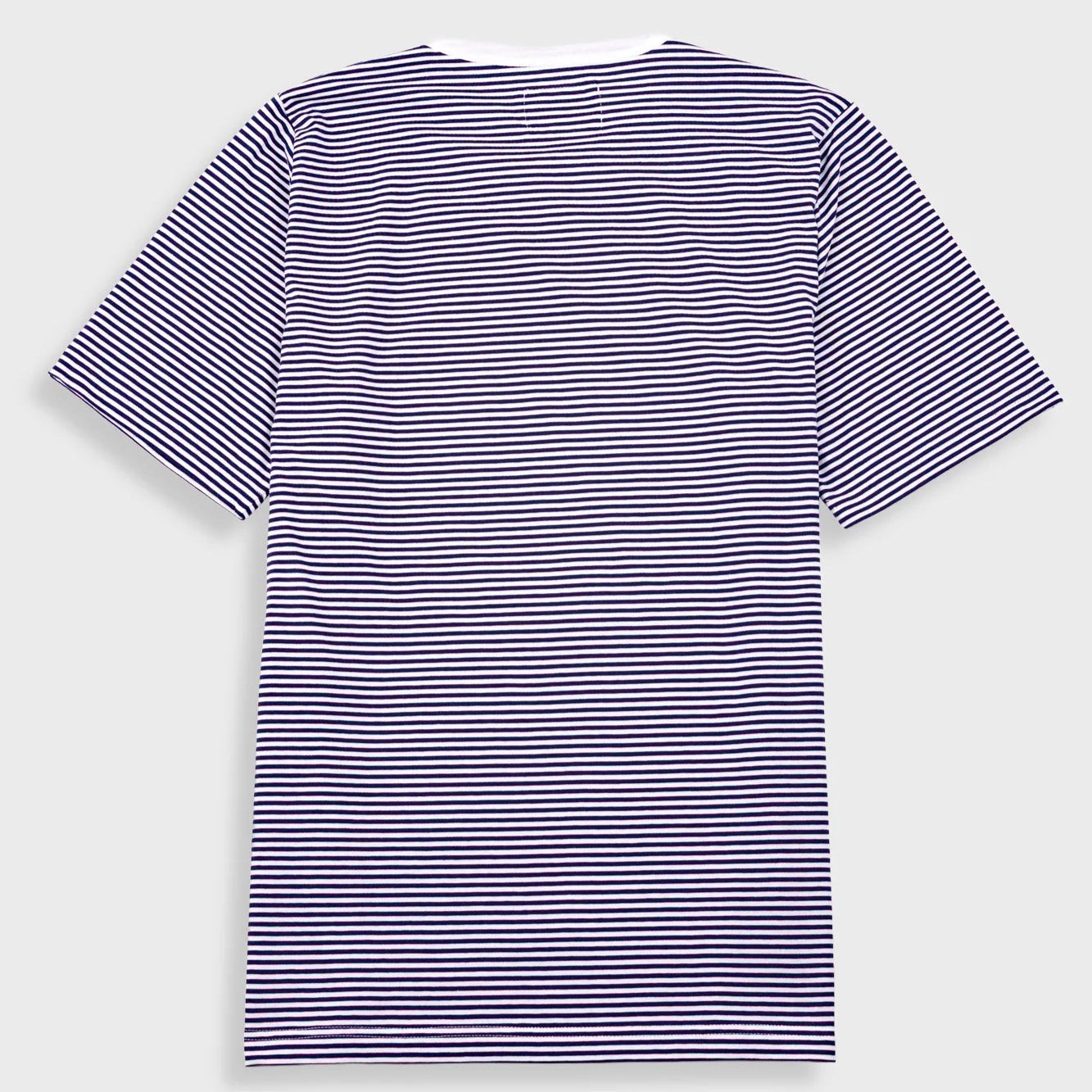 Folk 1X1 Stripe T-Shirt - Bright Navy / Ecru