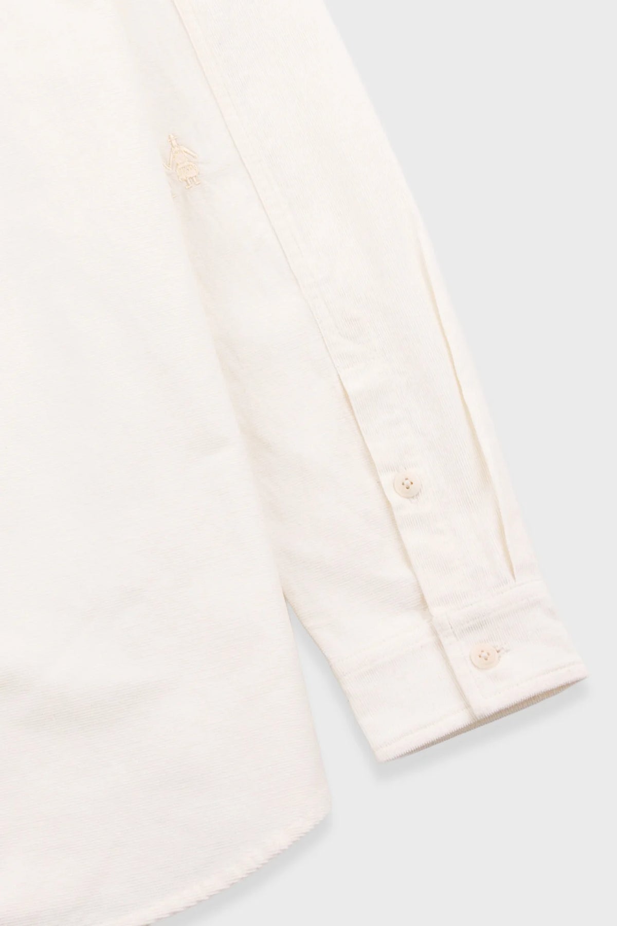 Folk Direction Babycord Shirt - Ecru Emb.