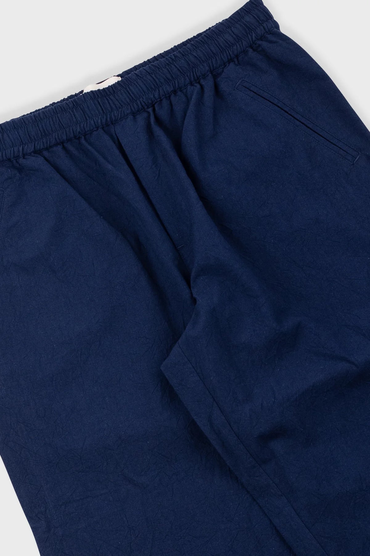 Folk Drawcord Assembly Pant - Dark Navy Crinkle