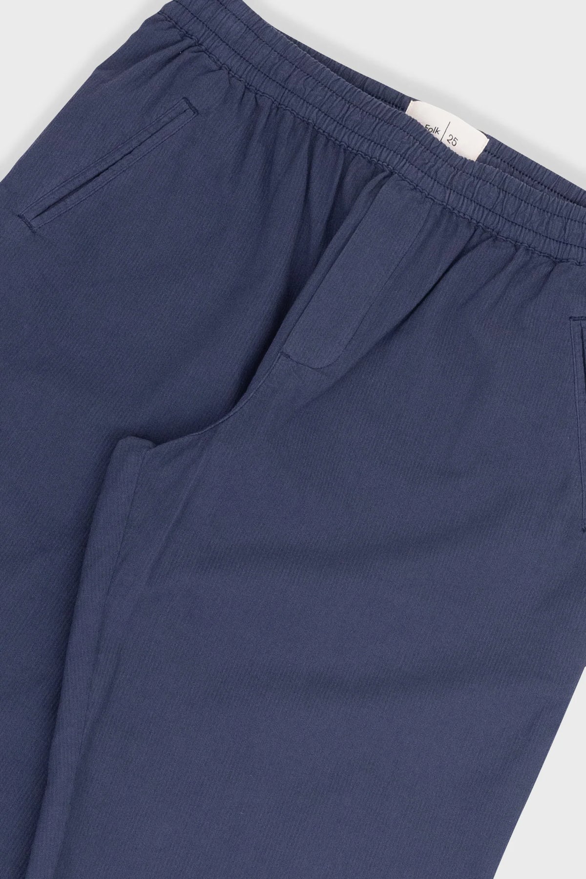 Folk Drawcord Assembly Pant - Navy Mini Stripe