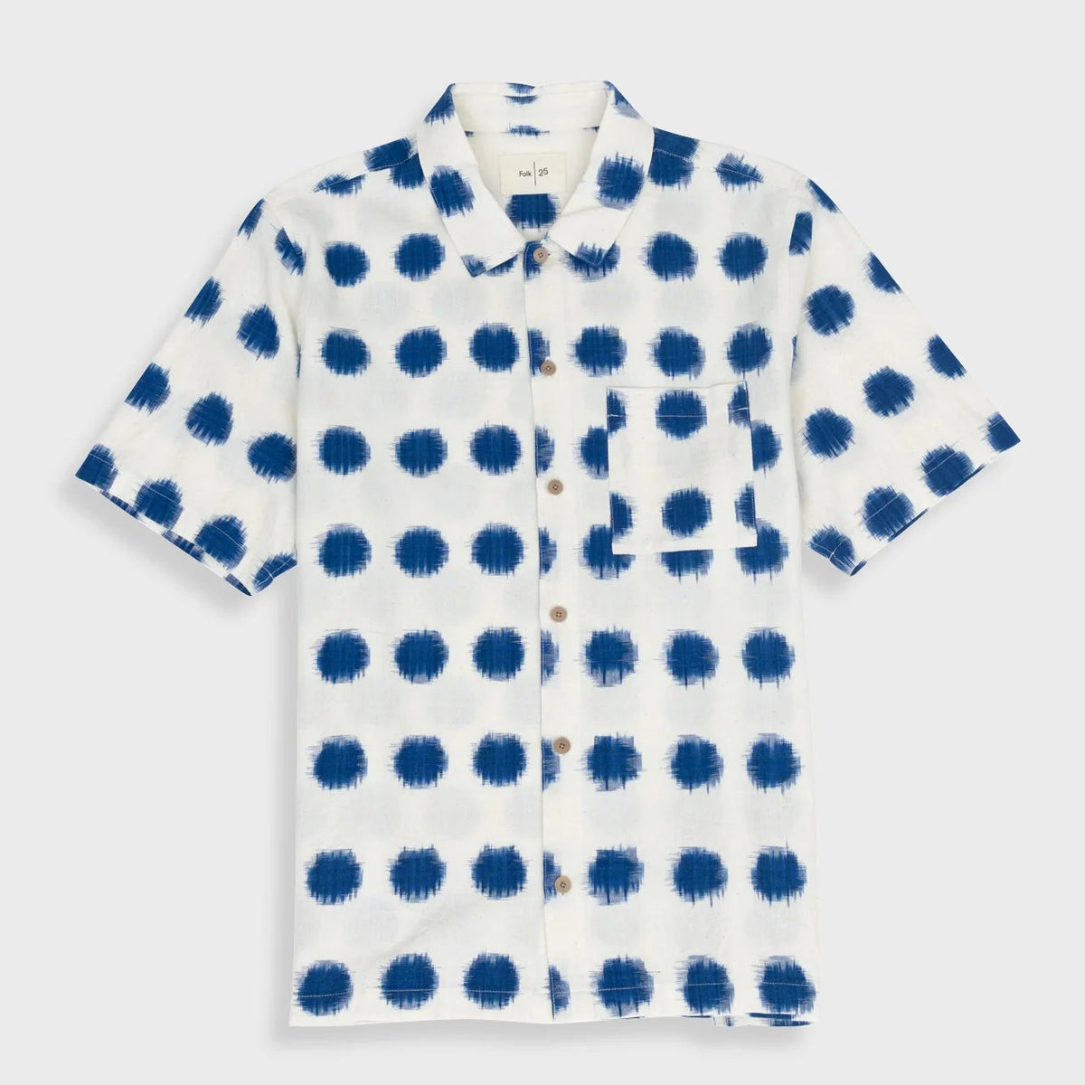 Folk Gabe Shirt - Ecru Ikat