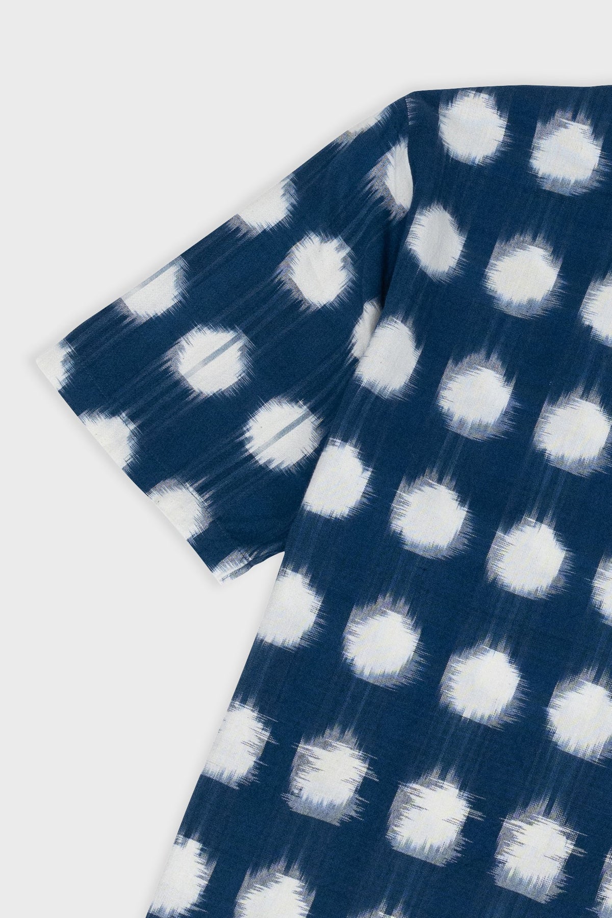 Folk Gabe Shirt - Indigo Ikat