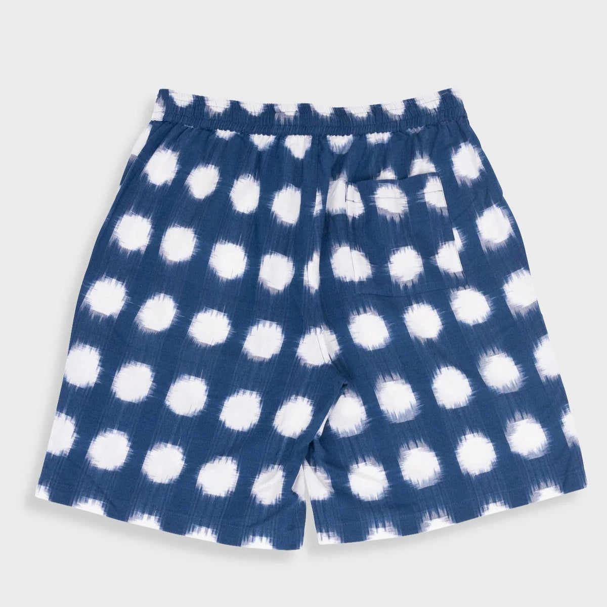 Folk Relaxed Fit Shorts - Indigo Ikat