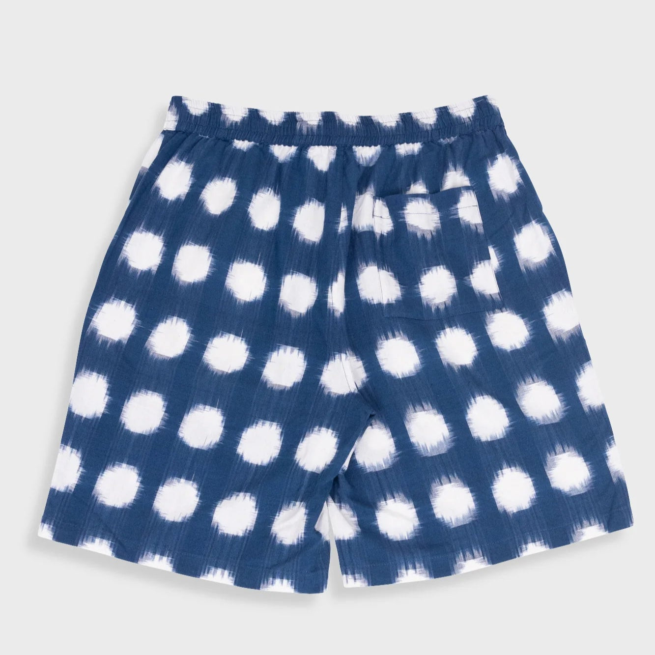 Folk Relaxed Fit Shorts - Indigo Ikat