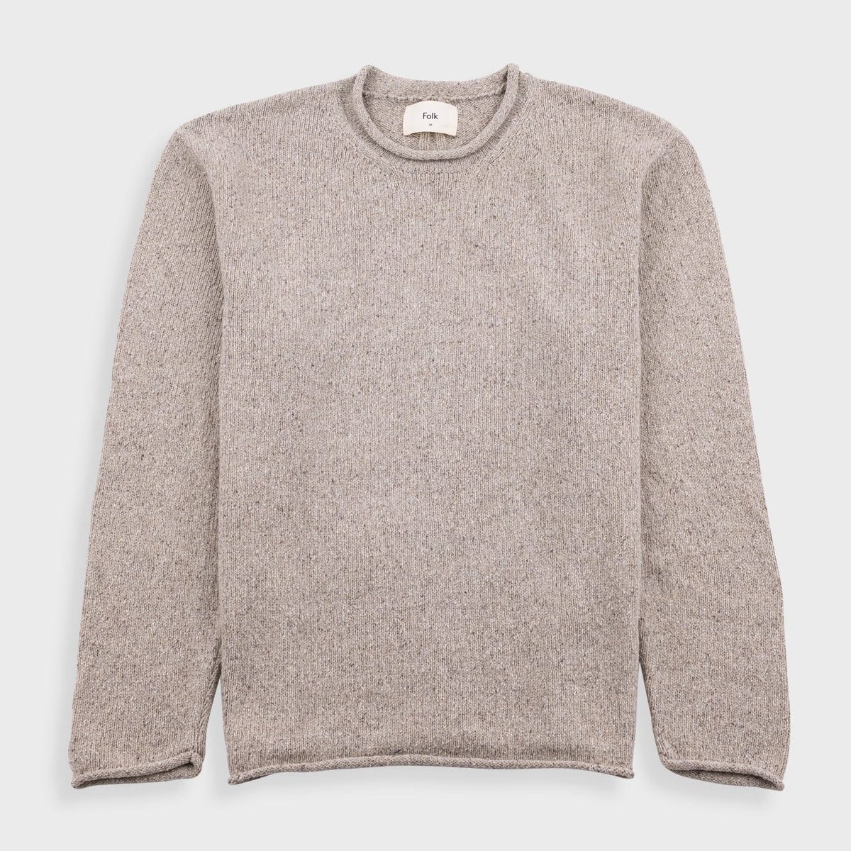Folk Slouch Crew - Natural Circle