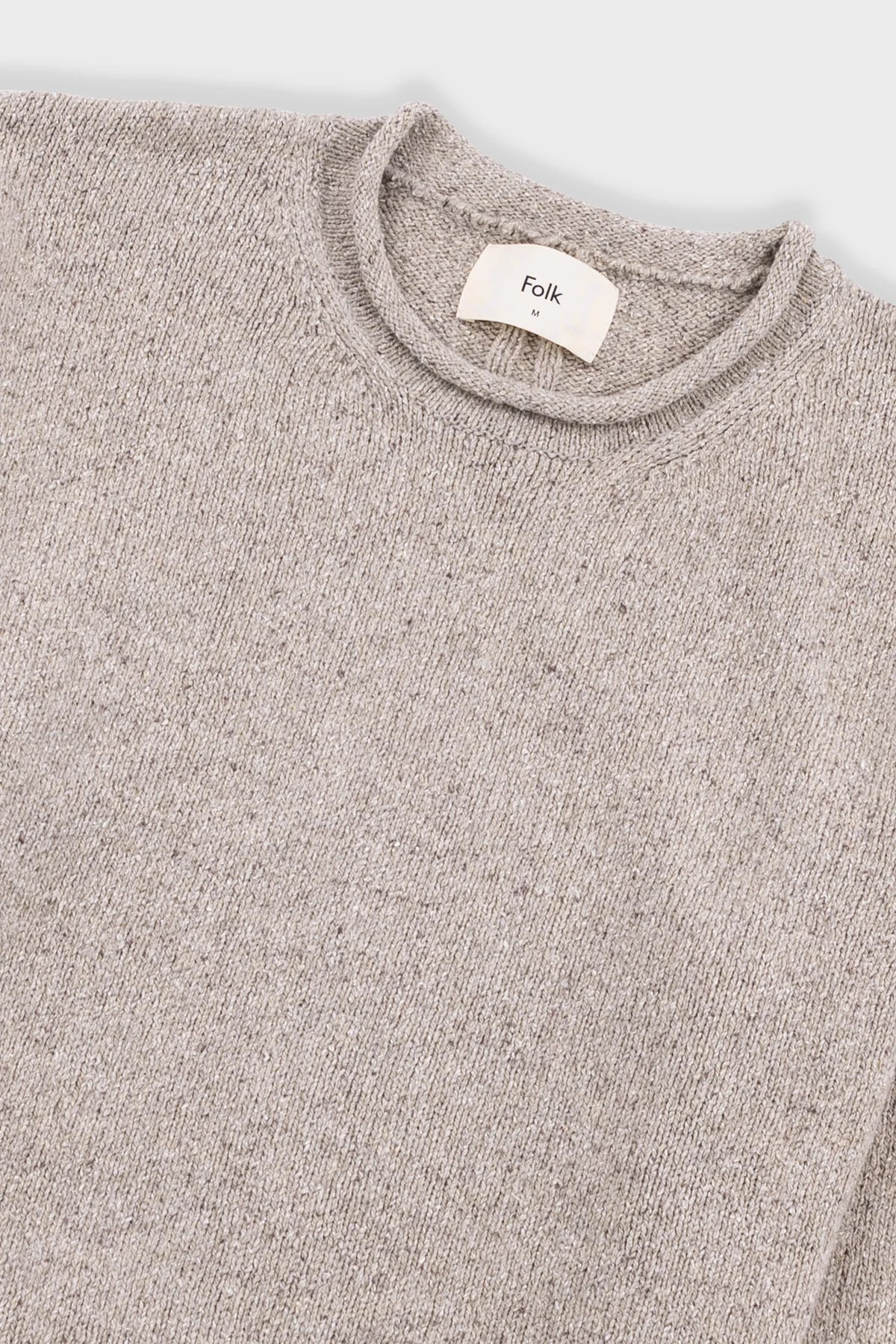 Folk Slouch Crew - Natural Circle