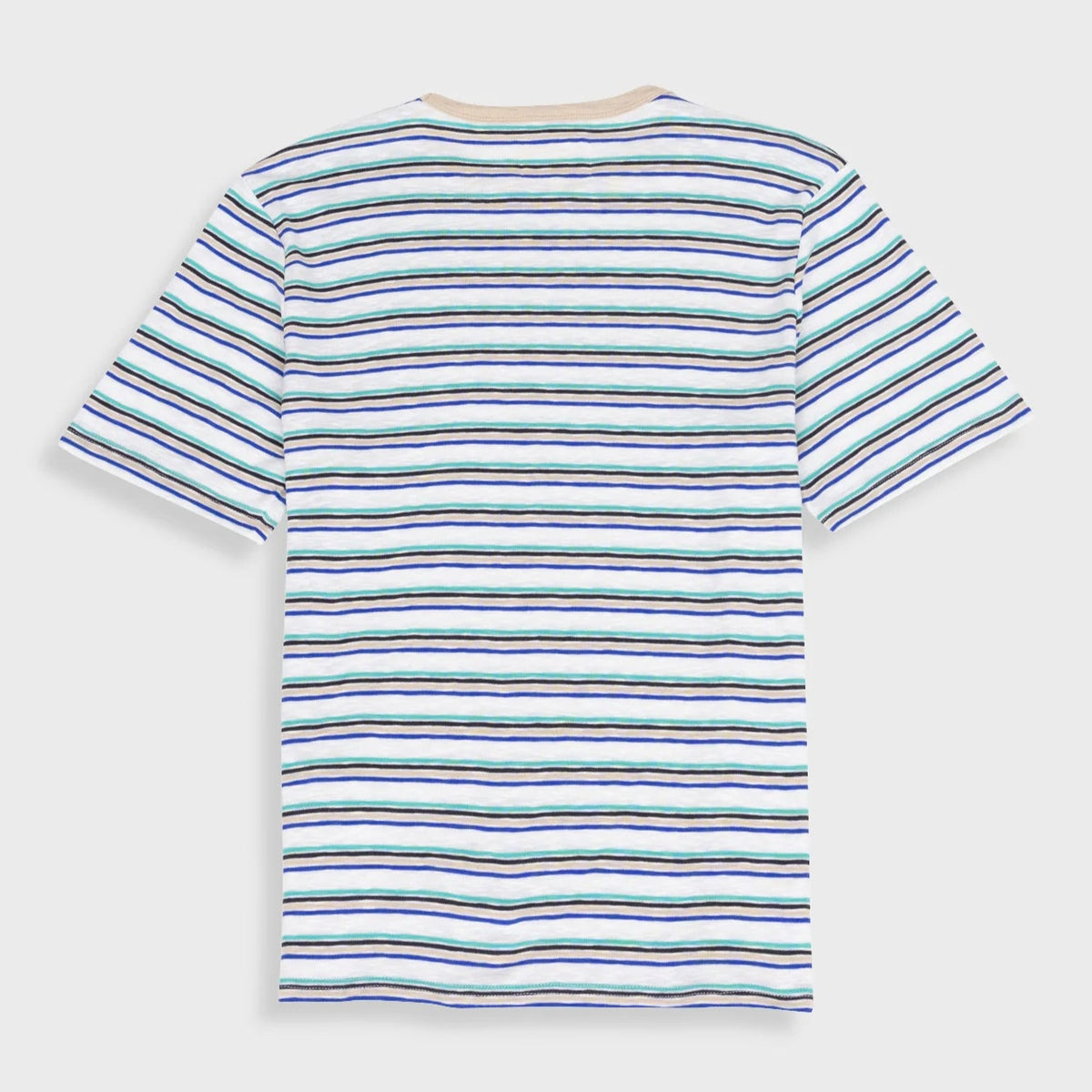 Folk Multistripe T-Shirt - Ecru Mix (Green)