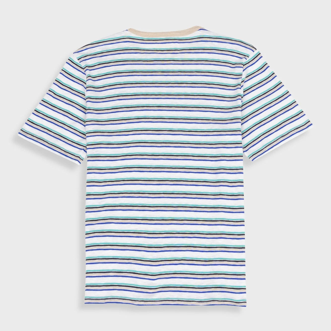 Folk Multistripe T-Shirt - Ecru Mix (Green)