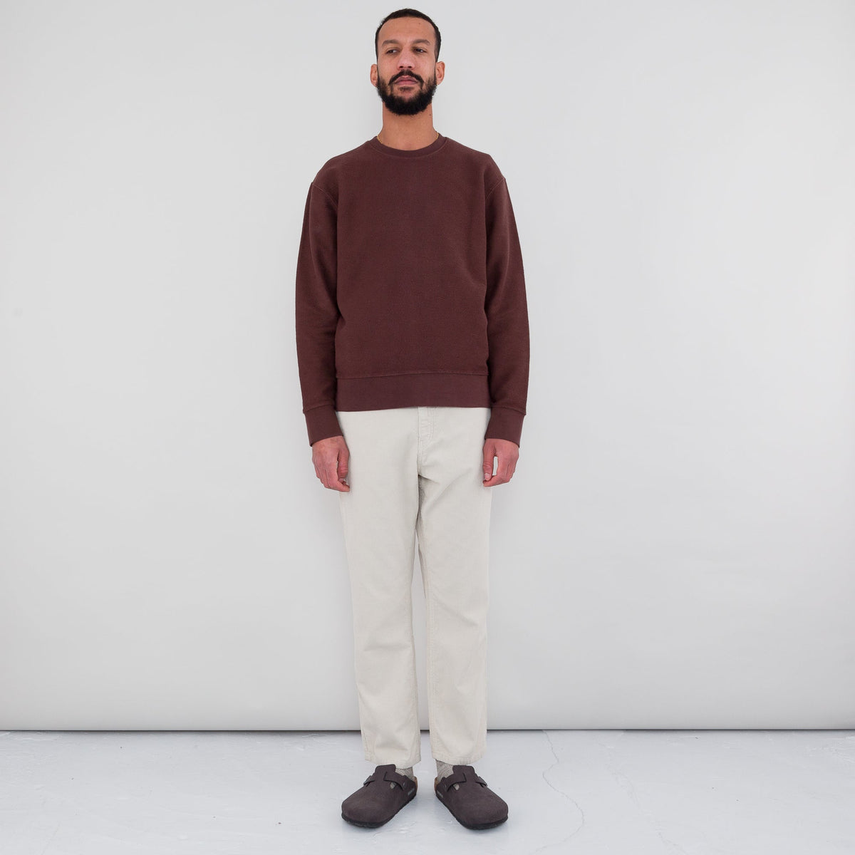 Folk Reverse Boxy Sweat - Fig