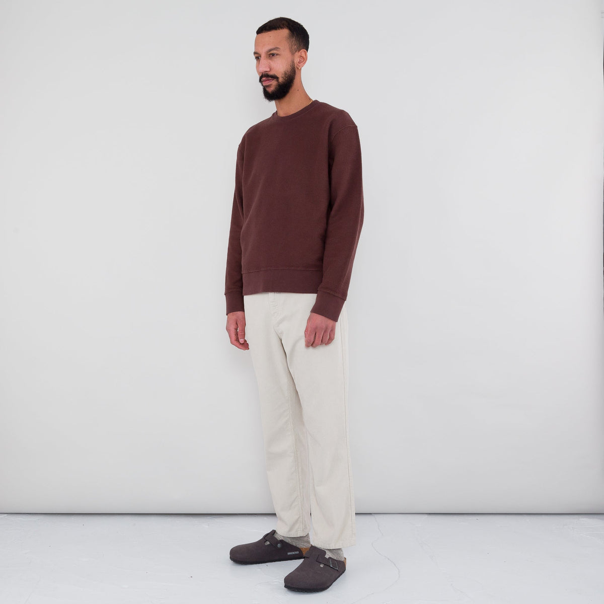 Folk Reverse Boxy Sweat - Fig