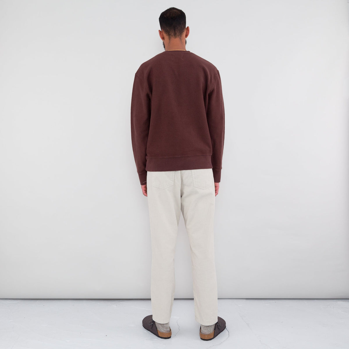 Folk Reverse Boxy Sweat - Fig