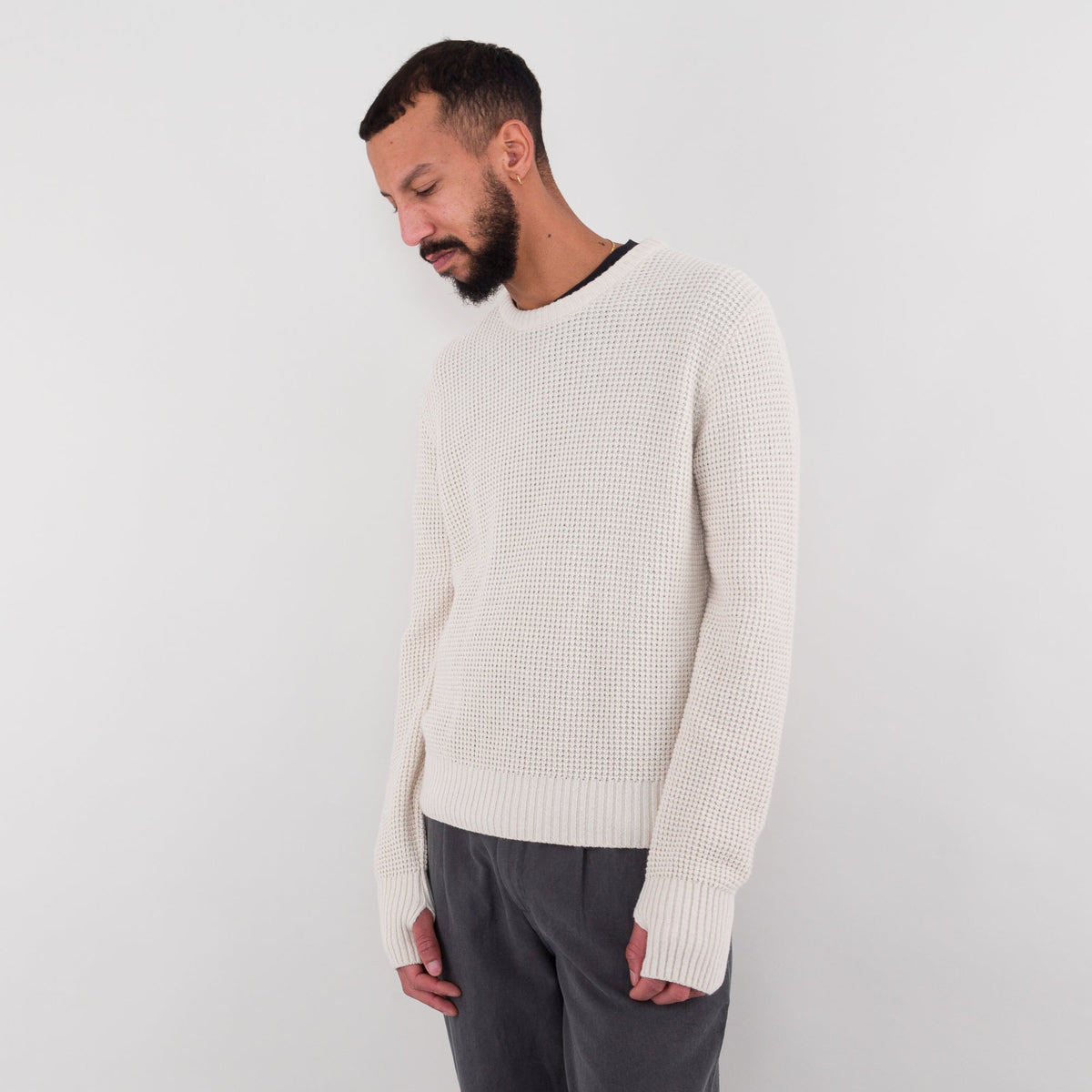 Folk Waffle Crew - Ecru