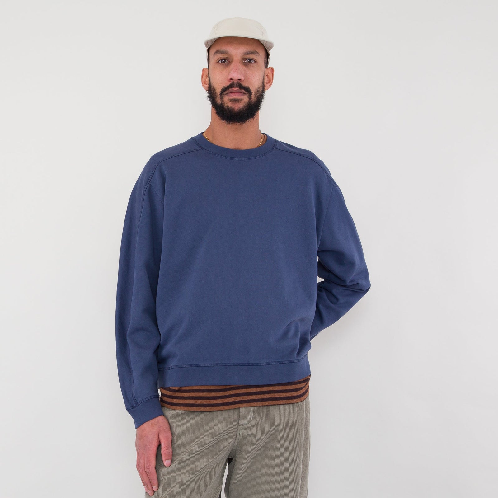 Folk Prism Sweat - Navy