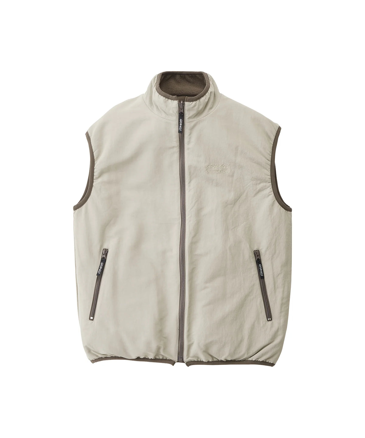 Gramicci Reversible Fleece Vest - Taupe
