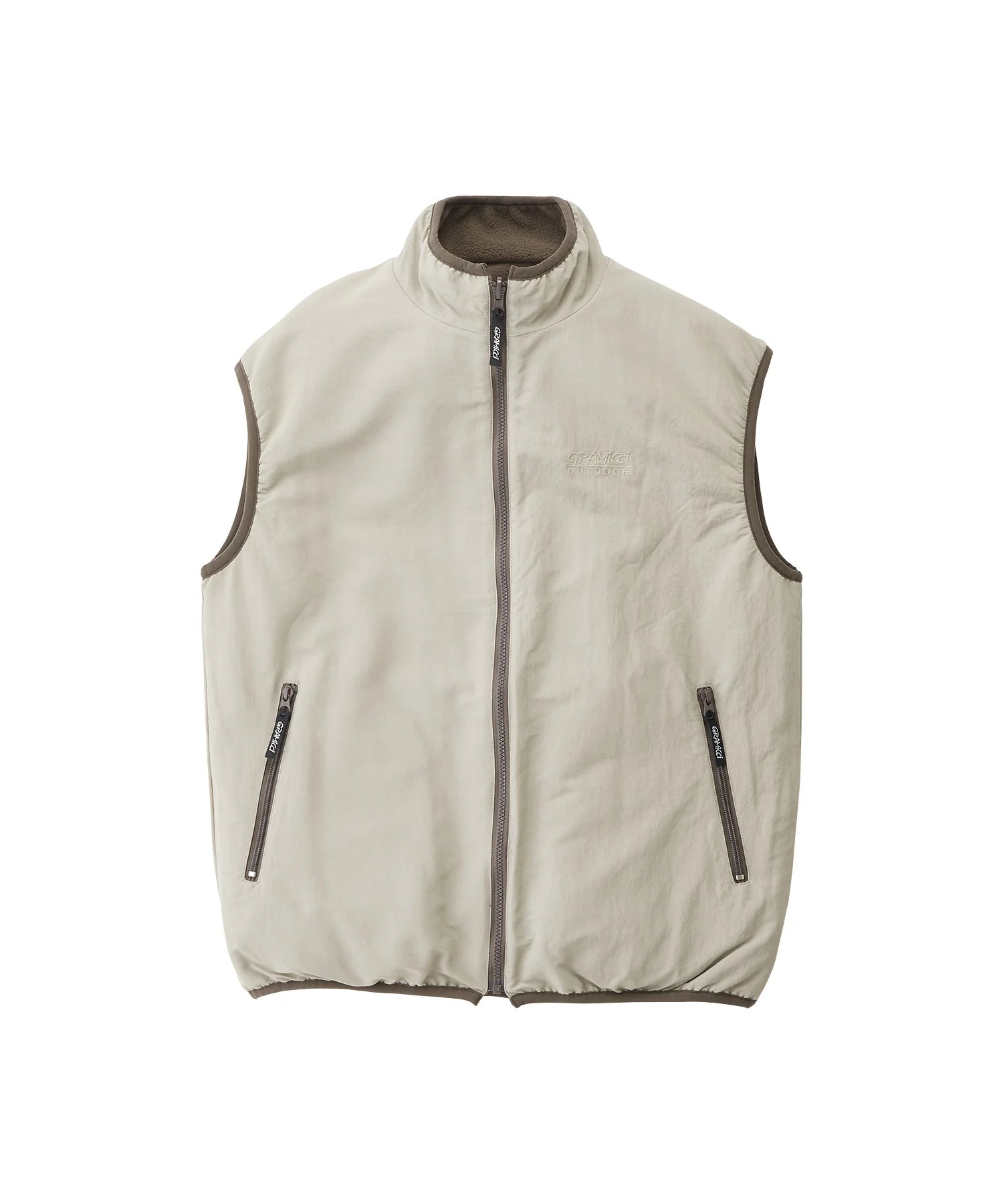 Gramicci Reversible Fleece Vest - Taupe