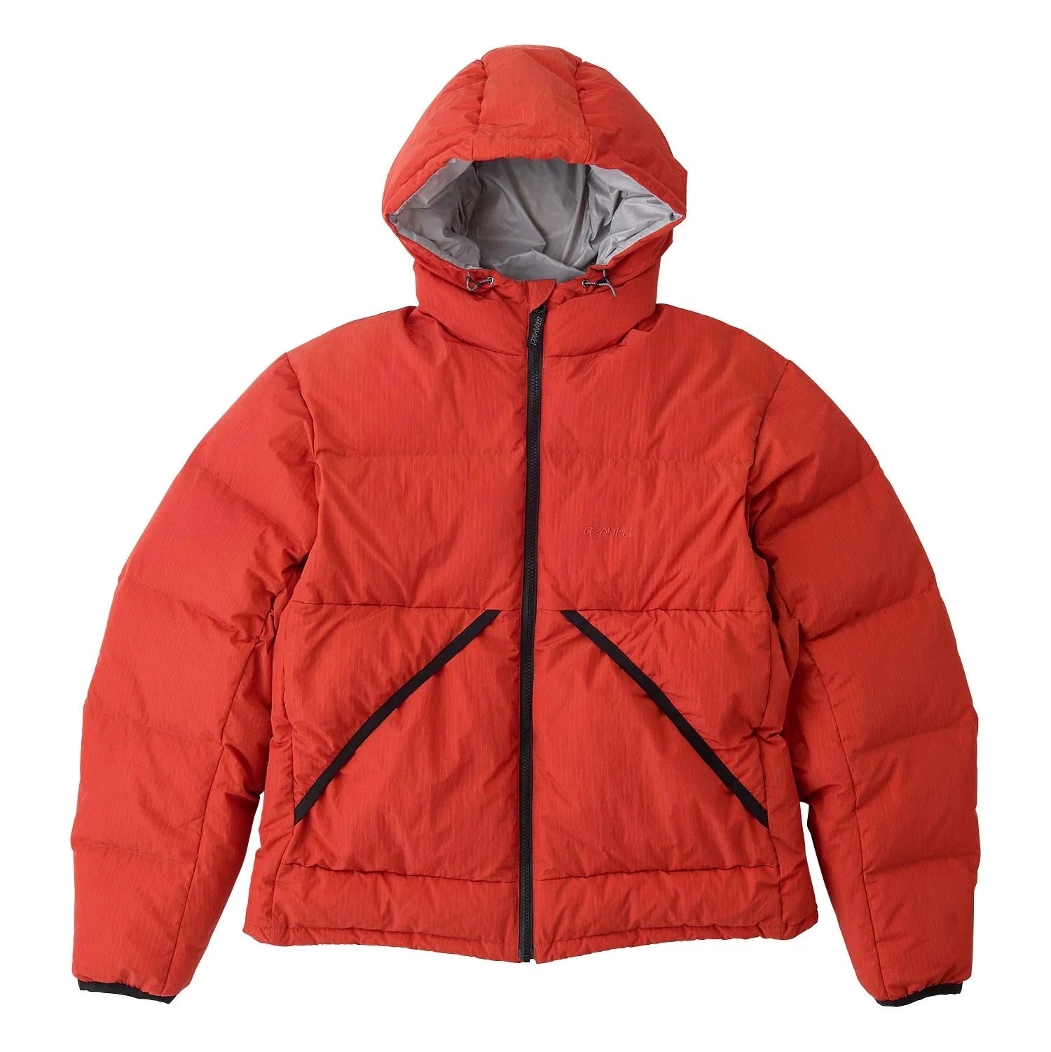 Buy the Gramicci Down Puffer Hooded Jacket - Burnt Red | Jingo