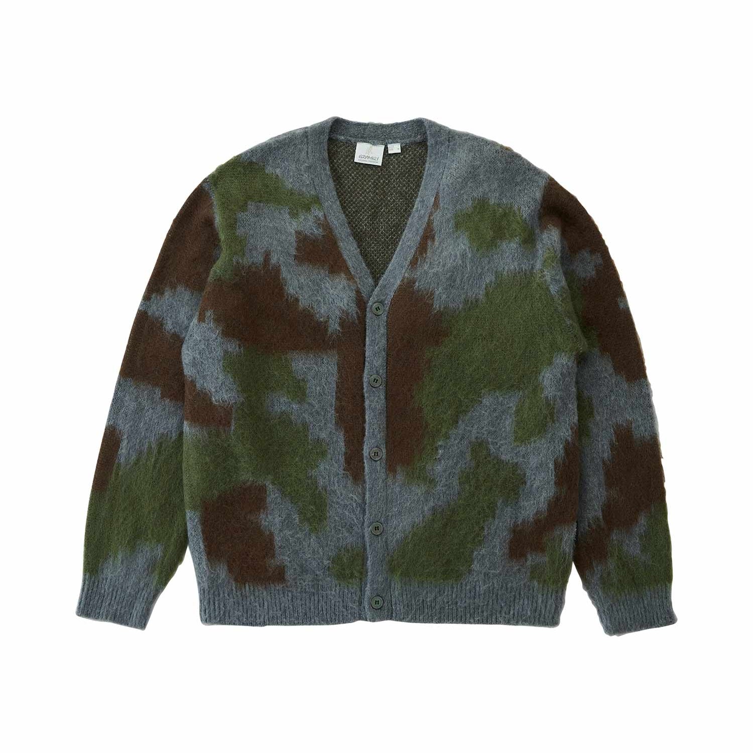 Gramicci Mohair Cardigan - Jungle Digital Camo