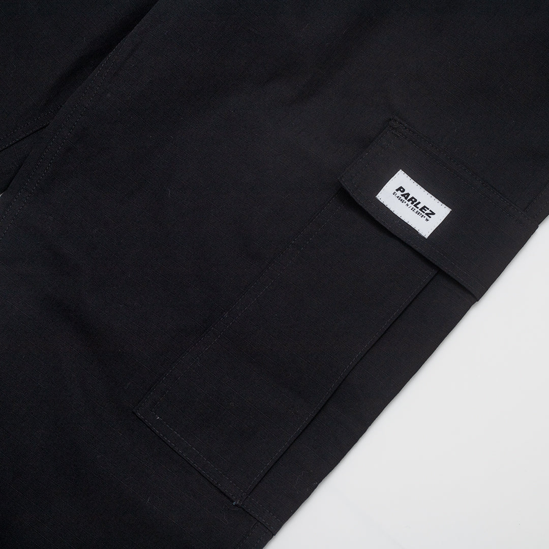 Parlez Gilbert Cargo Trousers - Black