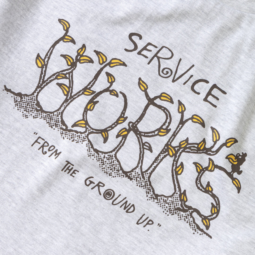 Service Works Ground Up T-Shirt - Ash