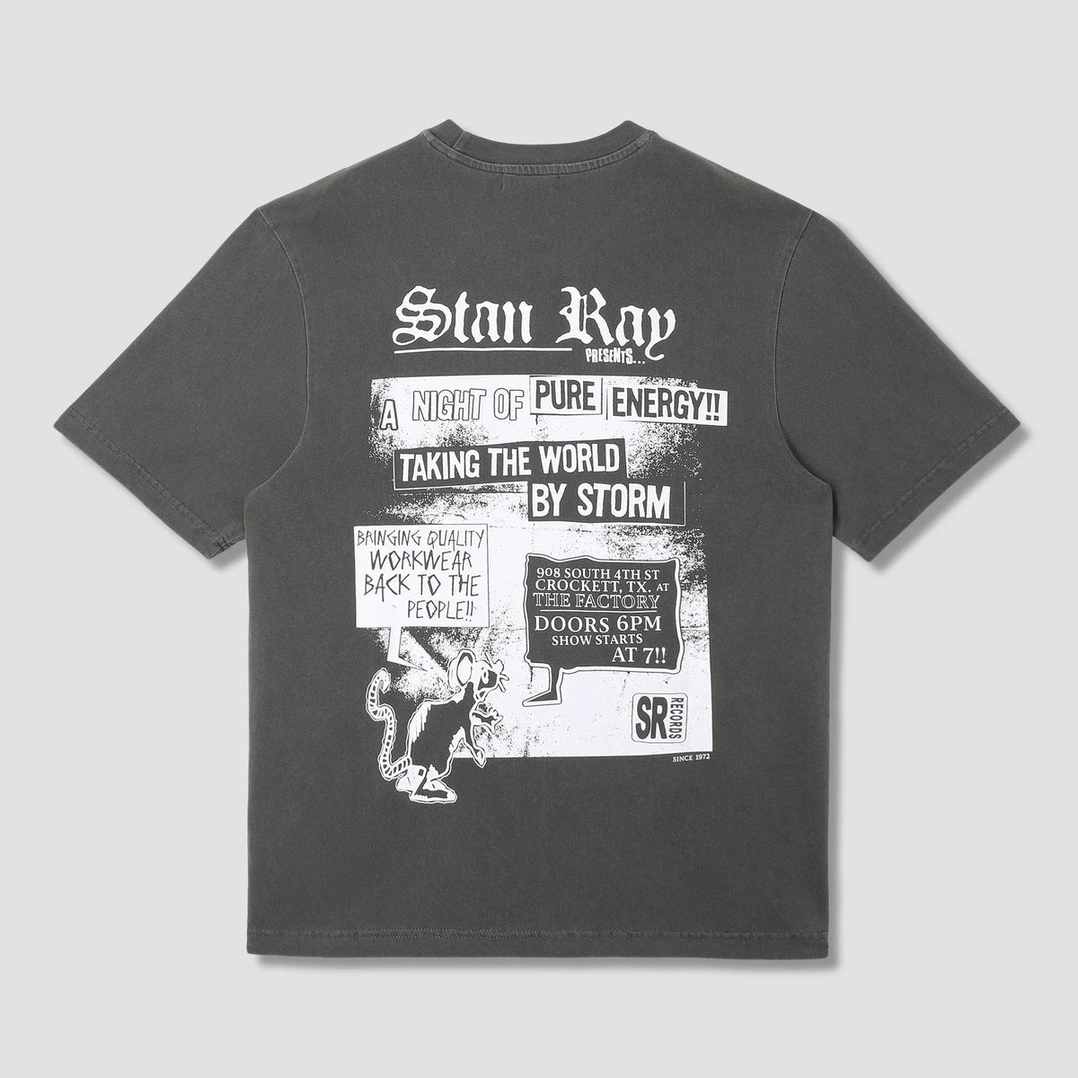 Stan Ray Hardcore T-Shirt - Washed Black
