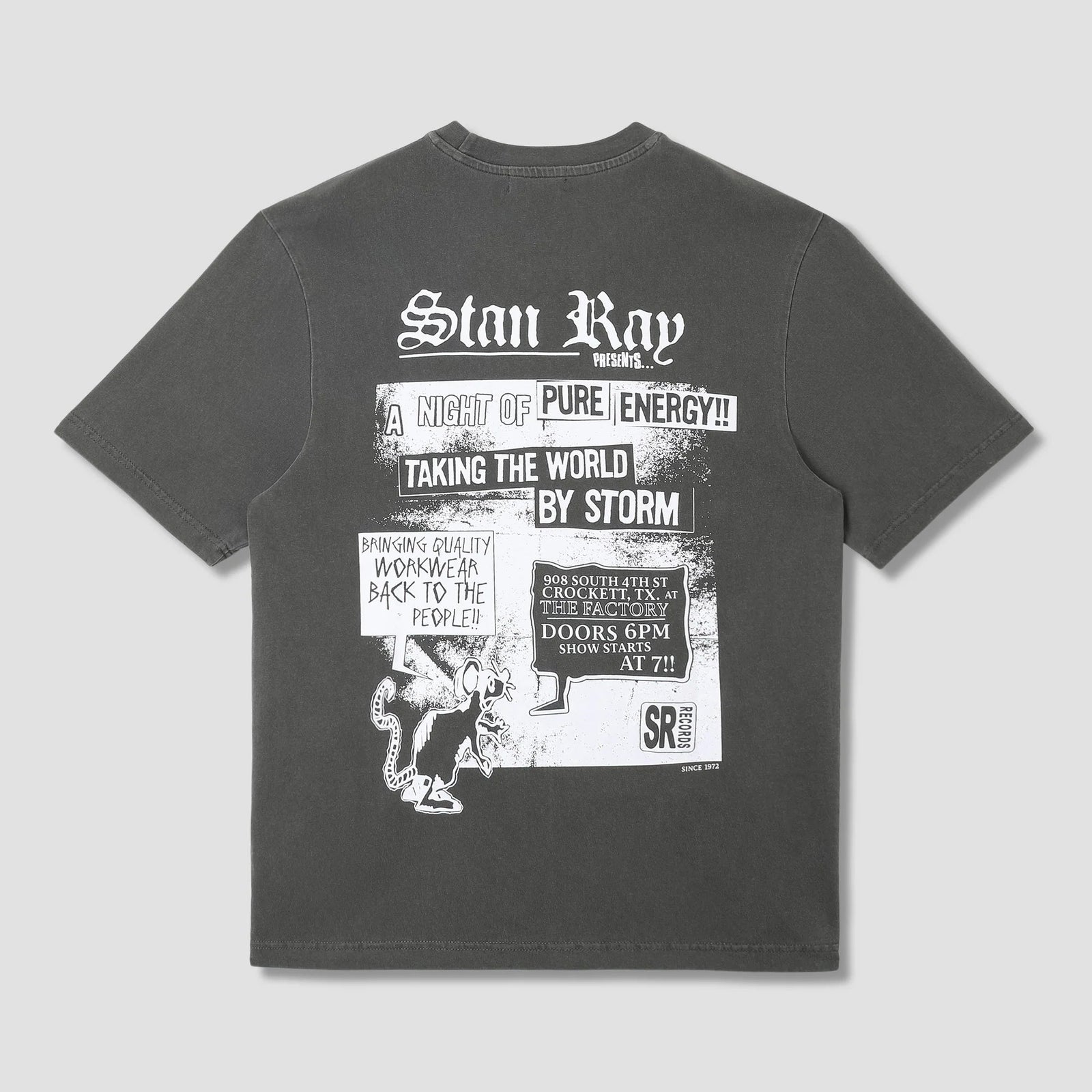 Stan Ray Hardcore T-Shirt - Washed Black
