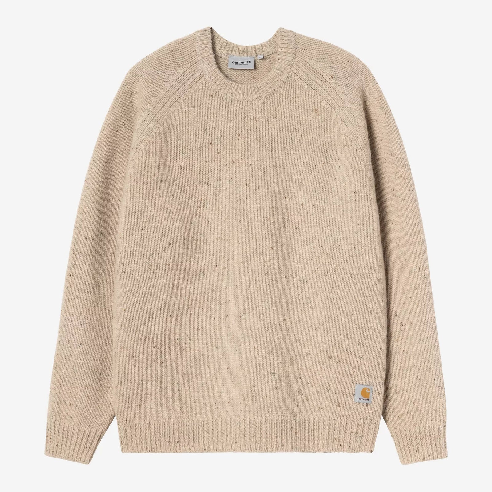 Carhartt WIP Anglistic Sweater - Speckled Fleur de Sel