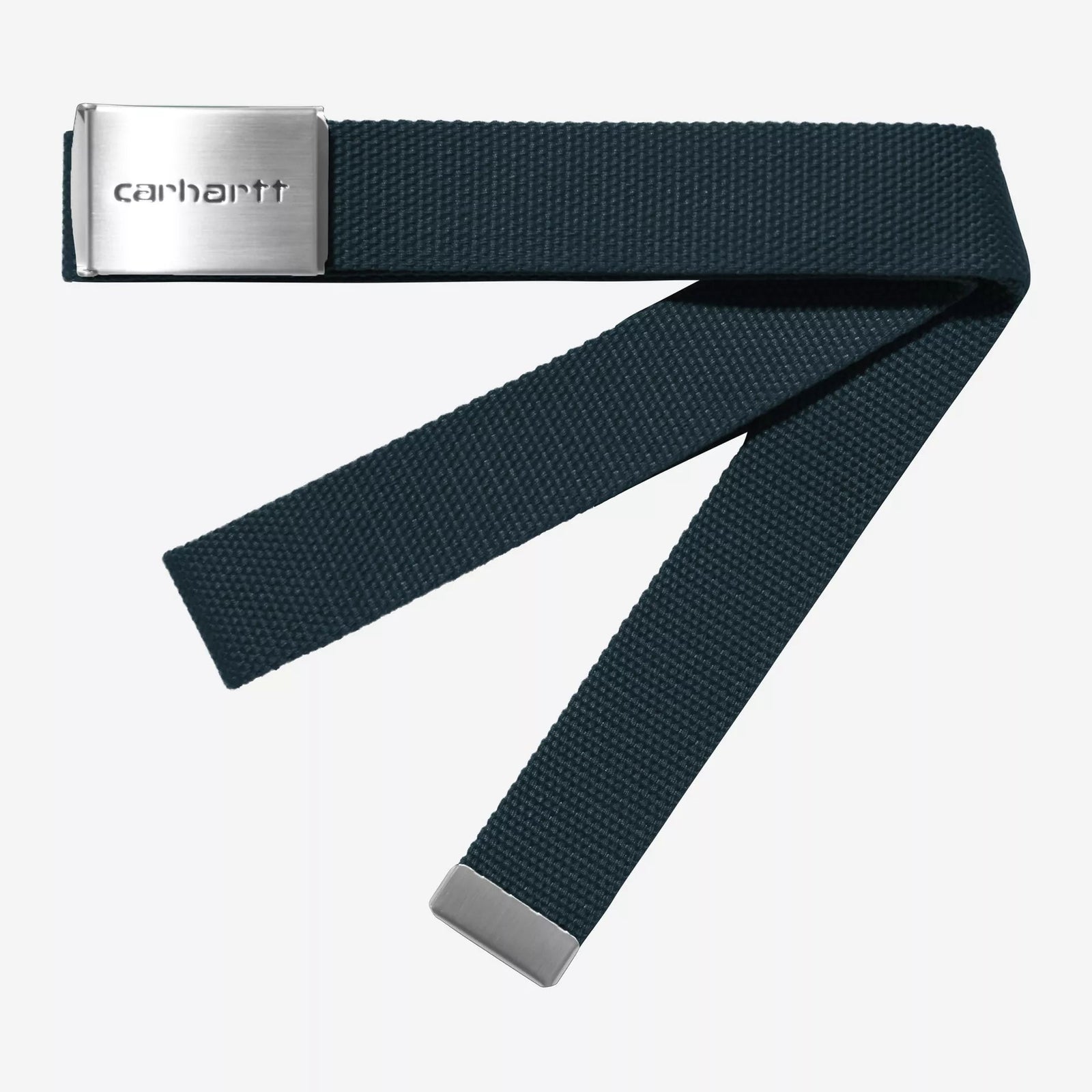 Carhartt WIP Clip Belt Chrome - Deep Lagoon