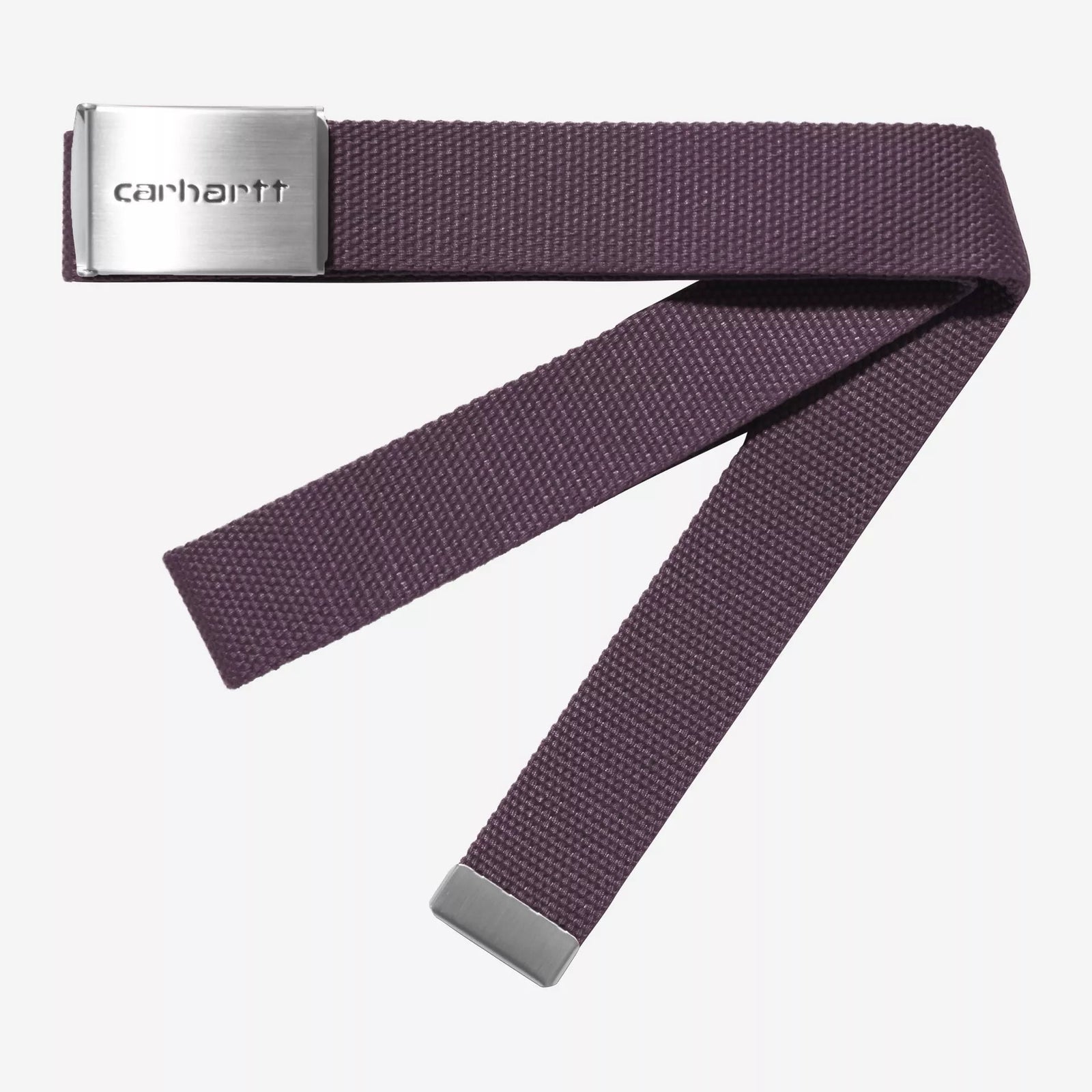 Carhartt WIP Clip Belt Chrome - Cozy Purple