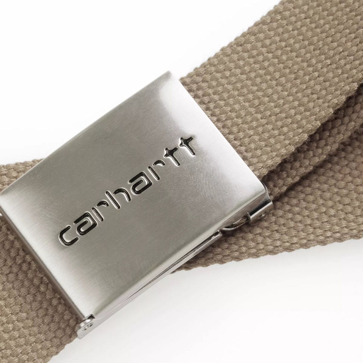 Carhartt WIP Clip Belt Chrome - Leather