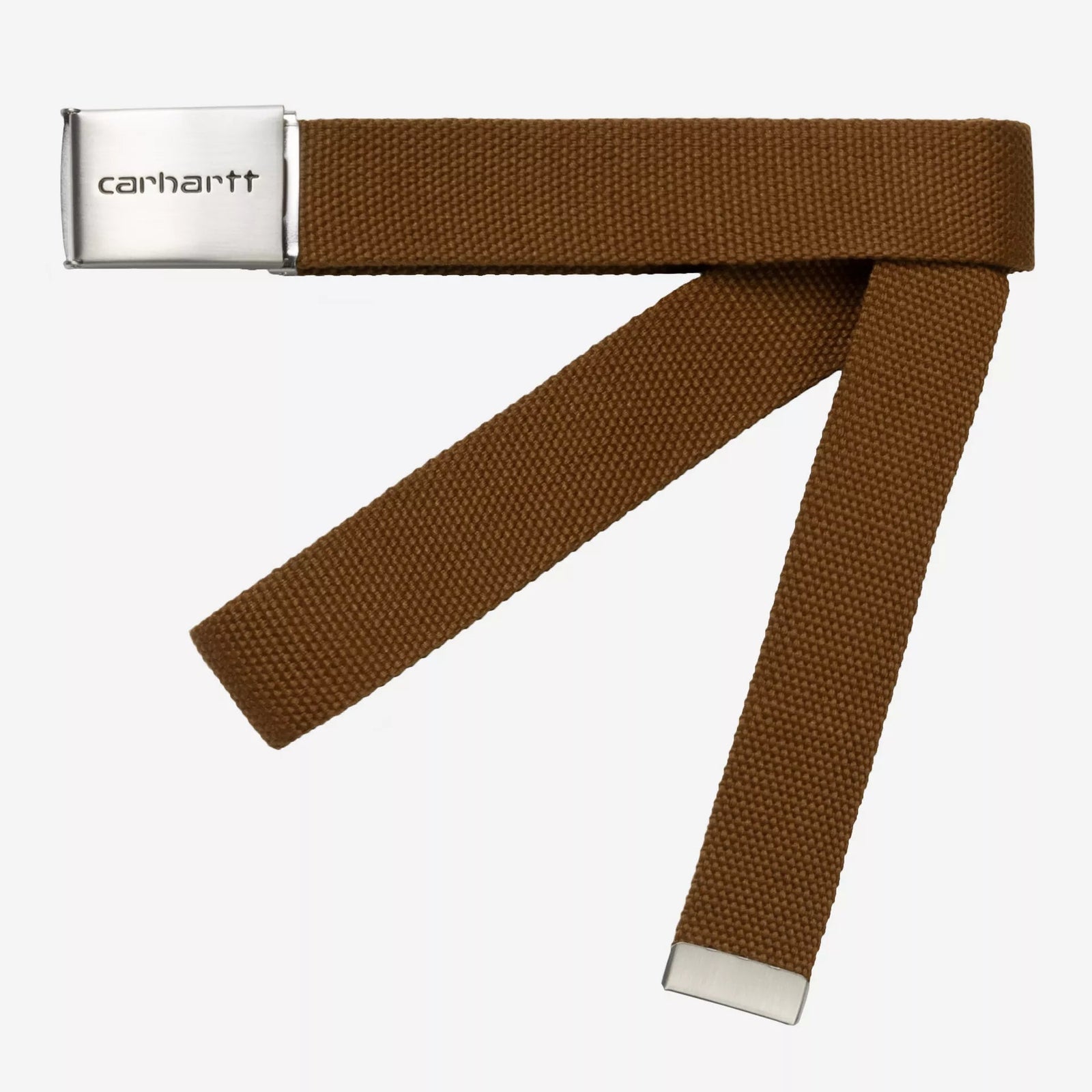 Carhartt WIP Clip Belt Chrome - Hamilton Brown