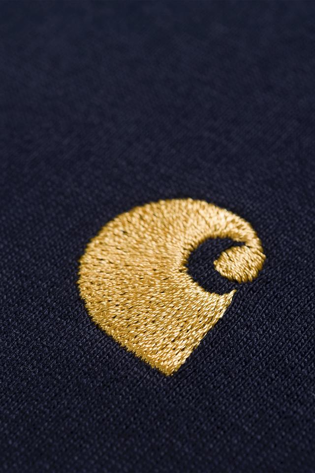 Carhartt WIP Chase T-Shirt - Dark Navy / Gold