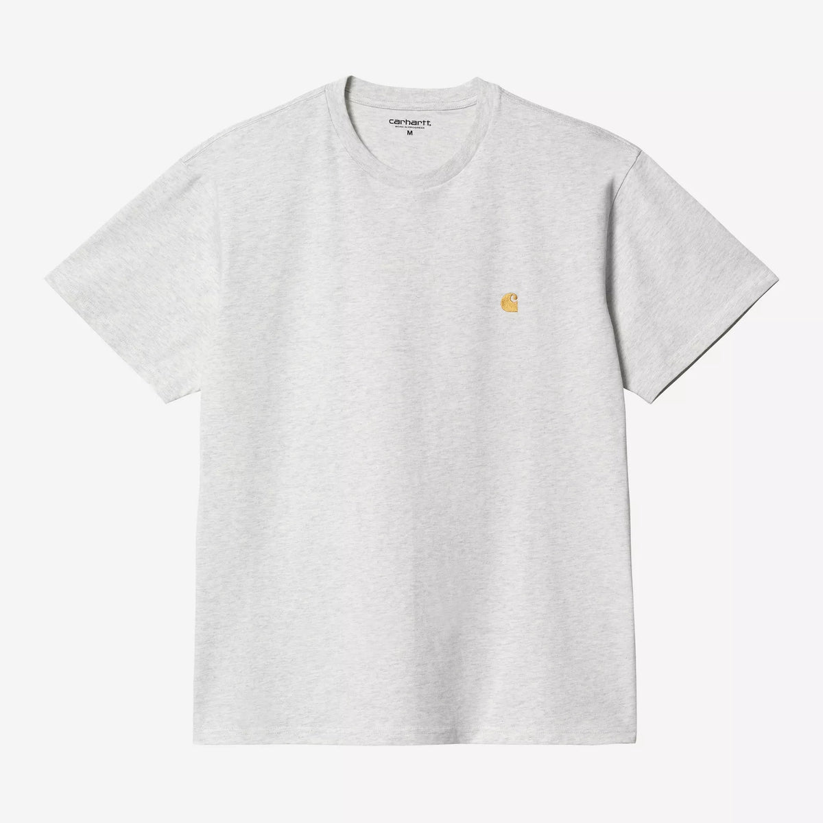 Carhartt WIP Chase T-Shirt - Ash Heather / Gold